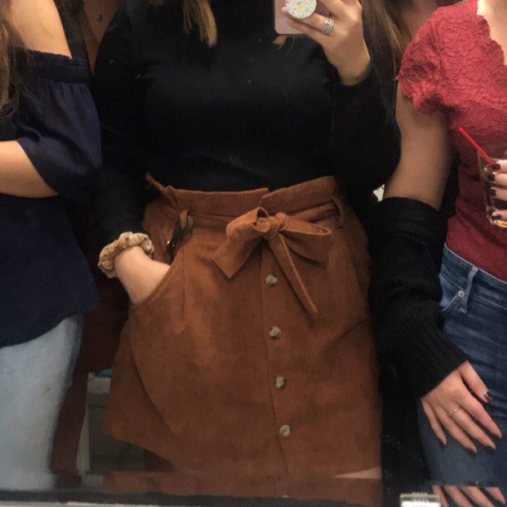 Dry Goods Brown Mini Skirt